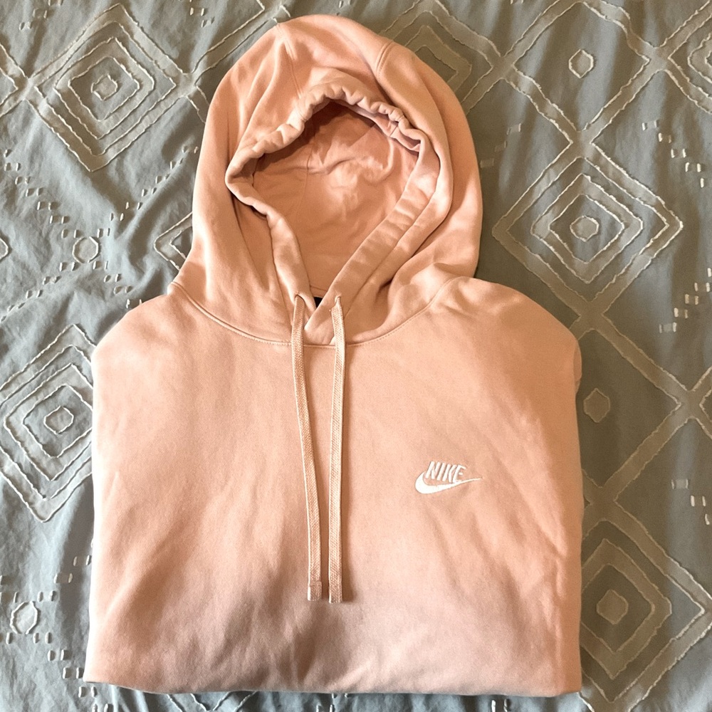 Pink Nike Hooded Sweatshirt